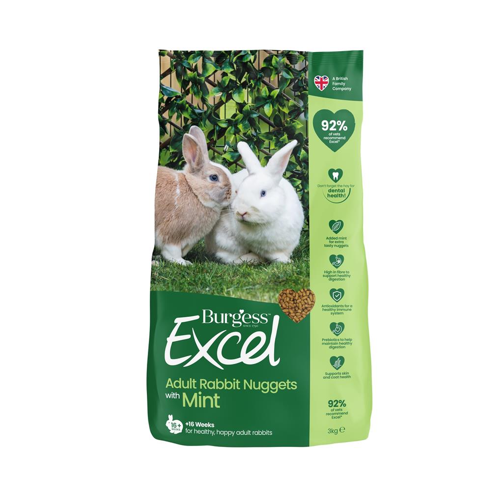 Billede af Burgess Excel Adult Rabbit m. Mint 3kg