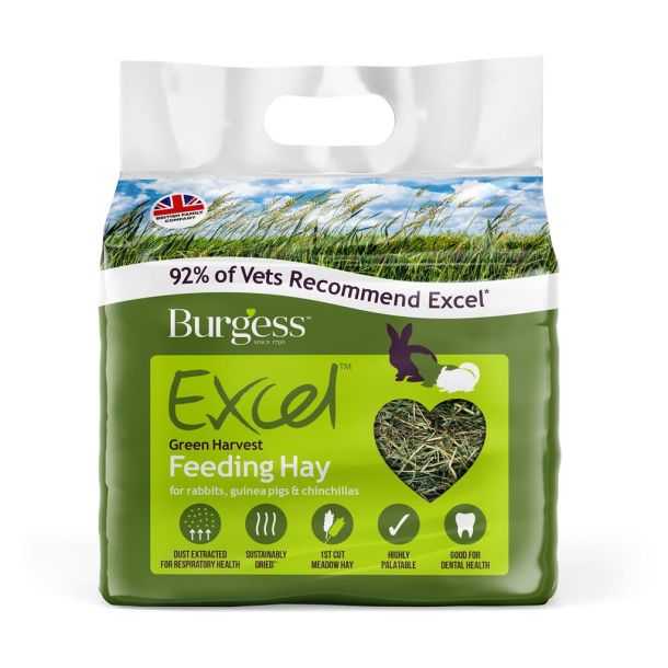 Burgess Excel Green Harvest Fodringshø til kanin 1 kg
