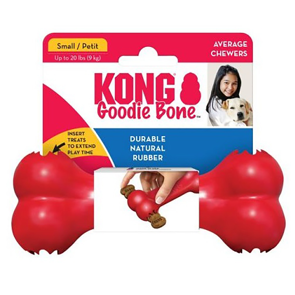 KONG Puppy Goodie Bone Rød